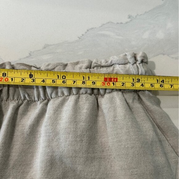 OYSHO Linen Blend Baggy Rise Pull On Pant - Picture 11 of 11